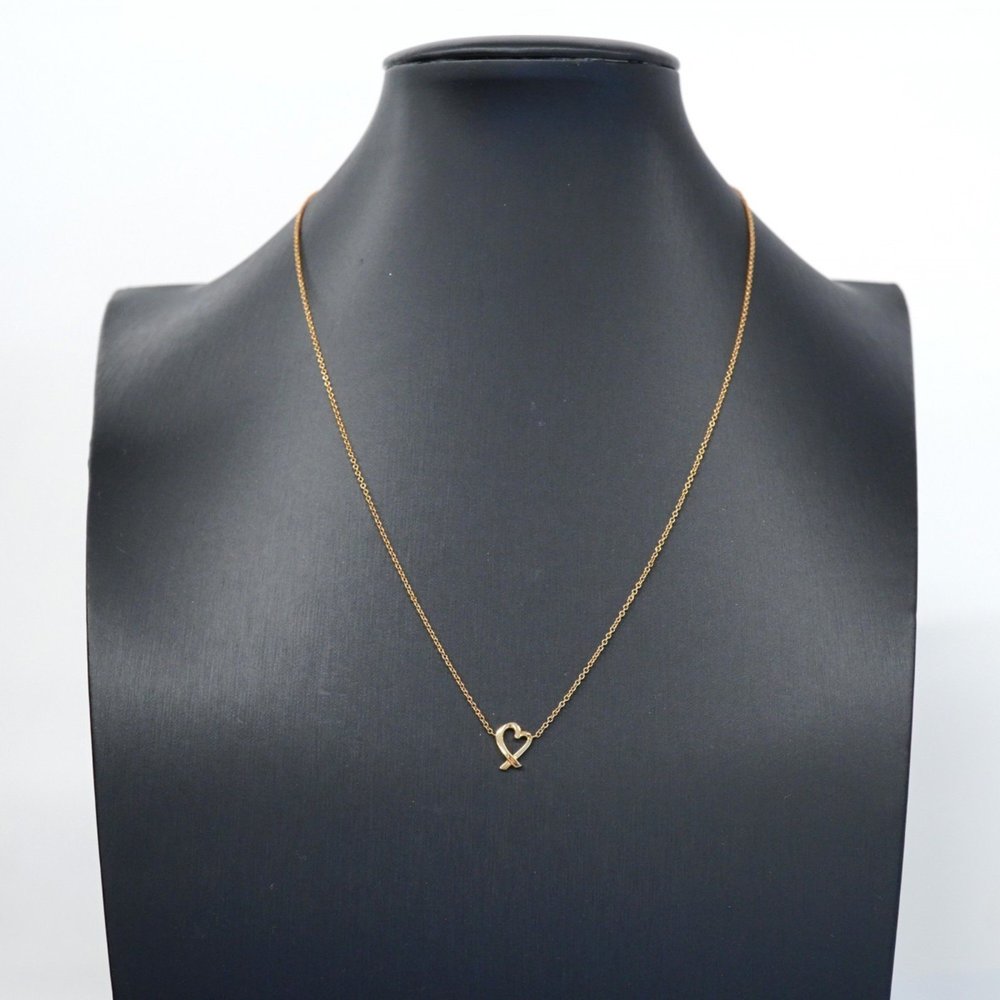 TIFFANY Necklace Loving Heart K18YG Yellow Gold - Picture 7 of 8
